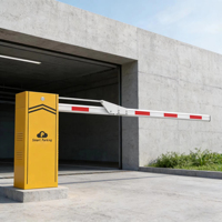 Barrière automatique à bras articulé pour le contrôle d'accès des véhicules dans les parkings souterrains