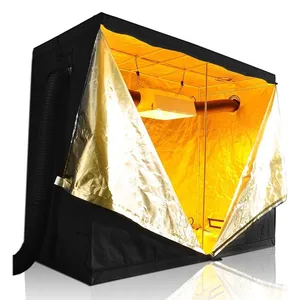 4x4FT tumbuh tenda kit lengkap 120x120x200cm green house 6 Inch 350CFM Inline Fan filter karbon 640w LED tumbuh cahaya