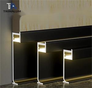 Battiscopa in Lega di Alluminio LED con Illuminazione Intelligente Incassata e Montata in Superficie - Product Image 3