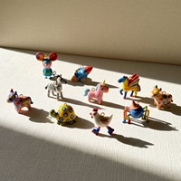 P450 Breloques en émail animaux de dessin animé 3D en acier inoxydable, mini pendentifs colorés brillants, anti-ternissement, mignons, faits à la main, pour bijoux DIY