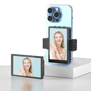 KingMa layar Monitor swafoto, ponsel nirkabel dengan Kit dudukan penjepit untuk ponsel pintar