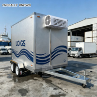 Remorque frigorifique mobile de haute qualité en acier inoxydable, pour le transport de marchandises, robuste et portable