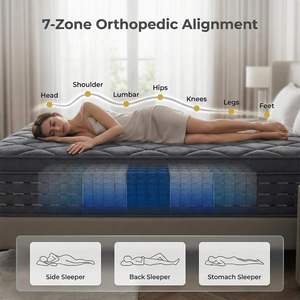 Materasso King Size in Peluche, Letto Singolo Regolabile e Materasso in Memory Foam di Media Densità per Casa, Hotel, Produzione su Misura - Product Image 2