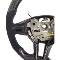 Volant de course en fibre de carbone véritable italienne personnalisé pour accessoires de voiture I30N I20N Elantra Veloster Kona N, YTcarbon