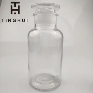 Bouteilles en verre transparentes personnalisées de 30 ml, 60 ml, 125 ml, 250 ml, 500 ml, 1000 ml, flacons d'apothicaire, verrerie de laboratoire, flacons à large ouverture avec bouchons - Product Image 5