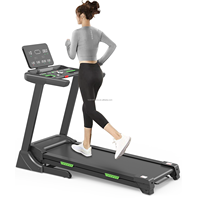Caminadora Eléctrica Plegable, Equipo de Entrenamiento Cardiovascular, Caminadora Ajustable para Uso Doméstico