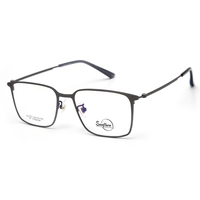 Monture de lunettes en alliage de titane rétro lunettes rondes myopie lunettes hommes femmes titane myopie lunettes montures