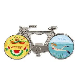 Aimant de réfrigérateur souvenir en métal d'impression UV personnalisée de Travelpro avec des images multi de style réfrigérateur magnétique comme décoration de réfrigérateur - Product Image 1