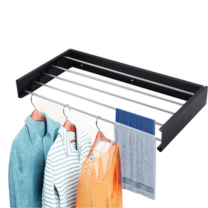 Modern çok amaçlı katlanabilir giysi kurutma raf duvara monte giysi kurutma raf kapalı açık için - Product Image 1