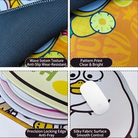 Tapis de souris XXL personnalisé en caoutchouc par sublimation, grand tapis de jeu et de bureau avec base antidérapante en caoutchouc et bords cousus, vente en gros