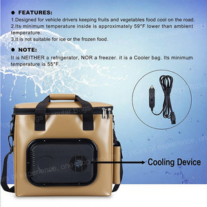 Bolsa enfriadora de coche sin hielo portátil de <span class=keywords><strong>12</strong></span> voltios, enchufe térmico frío y calor, Mini calentador enfriador electrónico Compatible - Product Image 4
