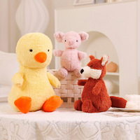 Jouets en peluche mignons et amusants : cochon, canard, hibou, pingouin, éléphant – Collection de jouets en peluche doux pour enfants – Offre spéciale – Cadeau idéal pour les enfants