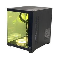 PCOOLING boîtier ouvert Comput Mini Pc accessoires d'ordinateur jeux bureau Super Pc MATX ordinateurs étui Transparent Pc tour ordinateurs de bureau
