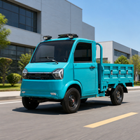 Mini camionnette électrique robuste à 4 roues pour le transport de marchandises, la logistique et l'agriculture avec benne ouverte