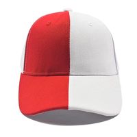 Casquettes de sport d'extérieur de haute qualité à 6 panneaux avec logo brodé personnalisé, casquettes de baseball bicolores ajustables et respirantes pour unisexe
