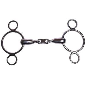 Brocas de acero inoxidable hechas a medida, broca de mordaza de acero inoxidable, estilo occidental holandés, brocas de plata alemana, enlace francés, 3 anillos - Product Image 1