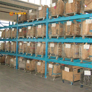 Contenedor contenedor de jaula de malla de alambre de almacenamiento de metal de alta resistencia logístico Chapado en zinc para la venta - Product Image 4