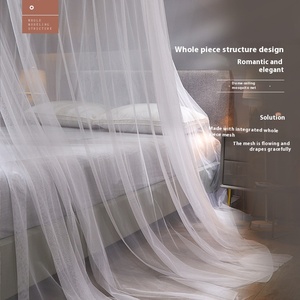 <span class=keywords><strong>Moustiquaire</strong></span> de lit double et baldaquin de lit Home Dome Princess, rideau épaissi avec cryptage - Product Image 3