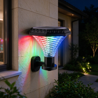 Lampe Solaire Murale de Jardin Moderne RGB 2026, Éclairage Paysager Solaire IP65, Lampes Solaires Extérieures pour Allées, Lampes Solaires pour Piliers de Portail - Direct Usine