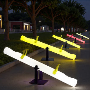 Muebles Led para exteriores, equipo de patio de jardín, balancín de plástico luminoso, sierra Led brillante colorida para niños <span class=keywords><strong>y</strong></span> adultos - Product Image 4