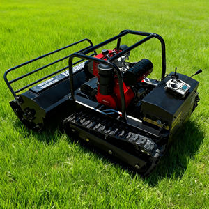 送料無料CE EPAディーゼルエンジン全地形草切断機ゴムリモコンロボットフレイル芝刈り機 - Product Image 1