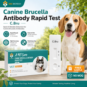 Prueba Rápida de Anticuerpos contra Brucella Canina <span class=keywords><strong>C</strong></span>.<span class=keywords><strong>Bru</strong></span>, Kit de Prueba en un Solo Paso para Uso Veterinario - Product Image 1