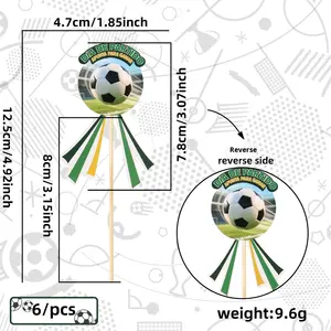 Décoration de gâteau pour fête de <span class=keywords><strong>club</strong></span> de fans de football, fête de célébration, table de dessert, décoration de gâteau pour le Nouveau-Mexique, les États-Unis, le <span class=keywords><strong>Canada</strong></span> - Product Image 6