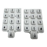 Desain Tahan Lama Keypad Silikon dengan Tombol Numerik dan Pemasangan PCB untuk Sistem Kontrol Akses Peralatan Rumah Tangga.
