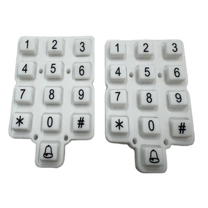 Factory Customize Durable Rubber <strong>Numeric</strong> <strong>Keypad</strong> Printing Silicone <strong>Keypad</strong> With Conductive Carbon Pill for Access Control System - Product Image 2
