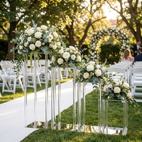 Soporte de Flores Acrílico Moderno Transparente para Centros de Mesa de Boda, Suministros para Organizadores de Eventos, Hoteles, Conferencias, Venta al Por Mayor OEM