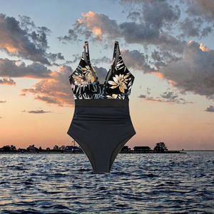 Traje de Baño de Una Pieza para Mujer OEM, Corte Alto, Sujetador Push-Up, Diseño Sólido, Secado Rápido, Nuevo y Popular, Traje de Baño para Playa - Product Image 2