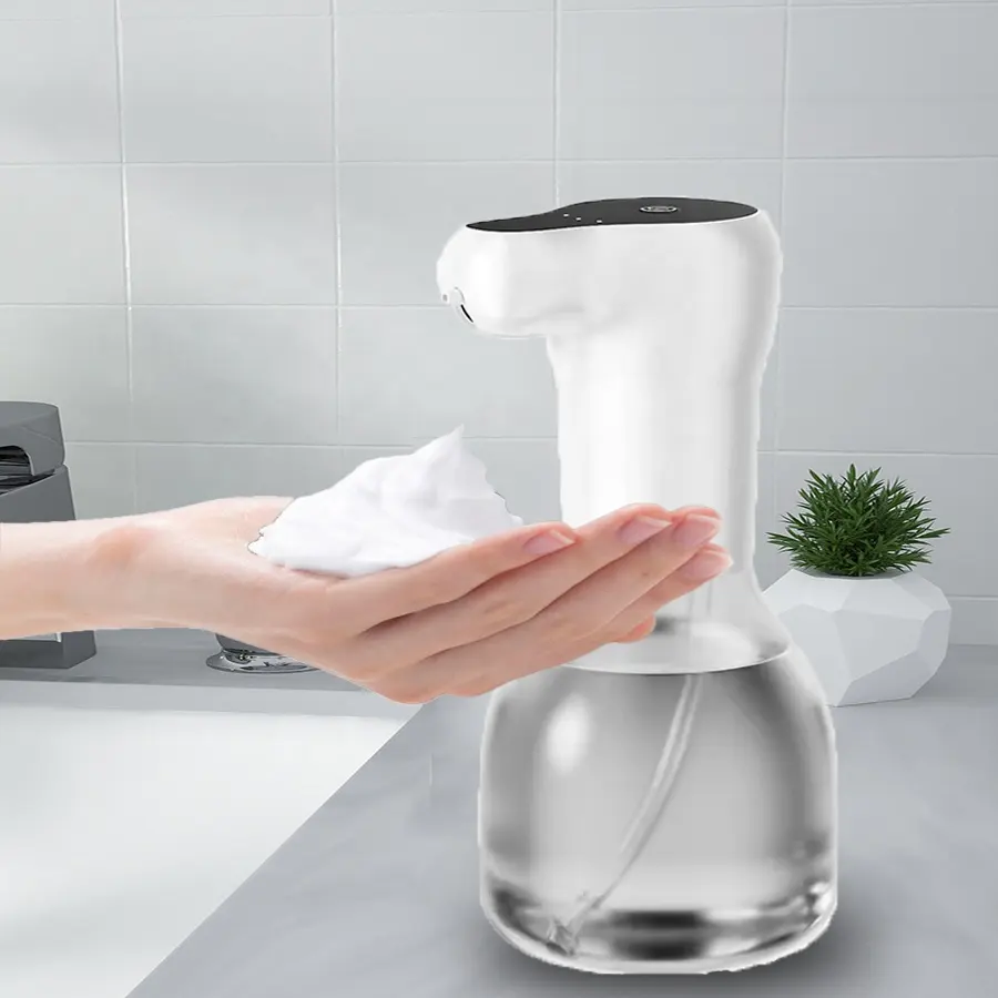Dispensador de jabón automático 2 en 1, botella de bomba de jabón de espuma eléctrica inteligente, lavadora de manos sin contacto infrarroja para baño y cocina