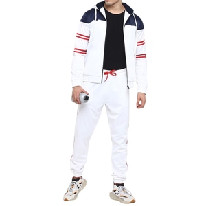 Custom Men's Winter Solid Fleece Breathable Sport Tracksuits Pullover Hoodies and <b>Joggers</b> Set - Product Image 1