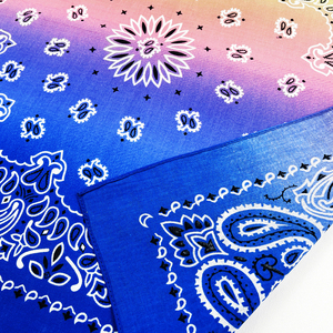 OEM مخصص قطن متدرج بالجملة باندانا مربعة الشاشة الحريرية المطبوعة الهيب هوب الجدة مناديل كبيرة للنساء - Product Image 3