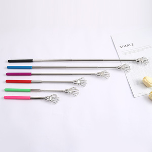 Factory Direct Supply Eco-friendly Laser Engraved Stainless Steel Telescopic Scratch Back Scratch Itch Artifact Old Man Music - Product Image 1