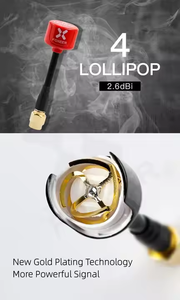 Antenne Foxeer Lollipop 2 V2 5.8G 2.3dBi TX RHCP SMA RP UFL Droite/Angulaire 7.2g pour Drone RC - Sortie d'usine - Product Image 6