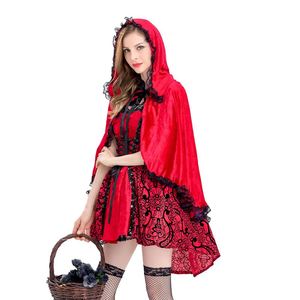 Disfraz <span class=keywords><strong>de</strong></span> <span class=keywords><strong>Caperucita</strong></span> <span class=keywords><strong>Roja</strong></span>, disfraz <span class=keywords><strong>de</strong></span> fantasía <span class=keywords><strong>de</strong></span> Halloween, disfraz <span class=keywords><strong>de</strong></span> <span class=keywords><strong>cuento</strong></span> <span class=keywords><strong>de</strong></span> <span class=keywords><strong>hadas</strong></span> para fiesta, traje <span class=keywords><strong>de</strong></span> Cosplay para mujeres adultas - Product Image 4