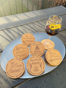 Manufacturer Wholesale Customized Wholesale Eco-Friendly Logo Printing Round Cork Coaster Table Wood <b>Beer</b> Coaster - Product Image 2