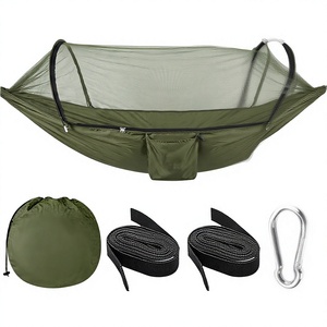 <span class=keywords><strong>Hamac</strong></span> de camping avec <span class=keywords><strong>moustiquaire</strong></span> intégrée, capacité de charge de 660 lb, <span class=keywords><strong>ultra</strong></span> léger, séchage rapide, en nylon parachute - Product Image 1