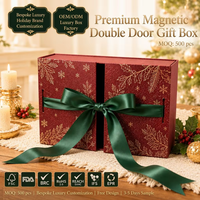 Boîte cadeau de luxe à couvercle magnétique, OEM ODM, en carton 2,8 mm, avec estampage à chaud et gaufrage, pour chocolats d'entreprise et de fêtes BRC