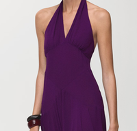 Robe d'été pour femmes, dos nu, sans manches, maxi, douce, à volants, élégante, quotidienne, vintage, couleur unie, plissée, style A, respirante, naturelle
