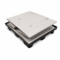 Caisse de palette pliable en plastique durable pour un transport sécurisé et un stockage efficace en termes d'espace, boîte de clôture en plastique