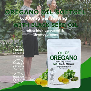 Cápsulas de Aceite de Orégano, Marca Privada, Suplementos Herbales, Aceite de Semilla Negra, Antioxidantes, Suplemento Dietético para el Cuidado de la Salud - Product Image 2