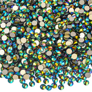 คริสตัลแก้วพรีเมียม 2088 เม็ด ขนาด 8 ใหญ่ 8 เล็ก แบบเจียระไนหลายเหลี่ยม ด้านหลังแบน ไม่ต้องใช้ความร้อนสำหรับติดเสื้อผ้า - Product Image 3