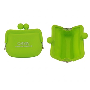Monedero de Silicona con Cierre de Beso y Logotipo Personalizado, Mini Bolsa de Almacenamiento de Goma para Cosméticos, Auriculares y Regalos - Product Image 1