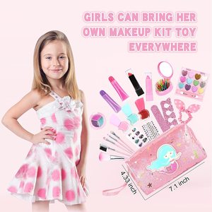 Ensemble de vernis <span class=keywords><strong>à</strong></span> ongles portable et lavable pour enfants, kit de maquillage, <span class=keywords><strong>jouet</strong></span> pour filles avec <span class=keywords><strong>sac</strong></span> <span class=keywords><strong>à</strong></span> cosmétiques - Product Image 4