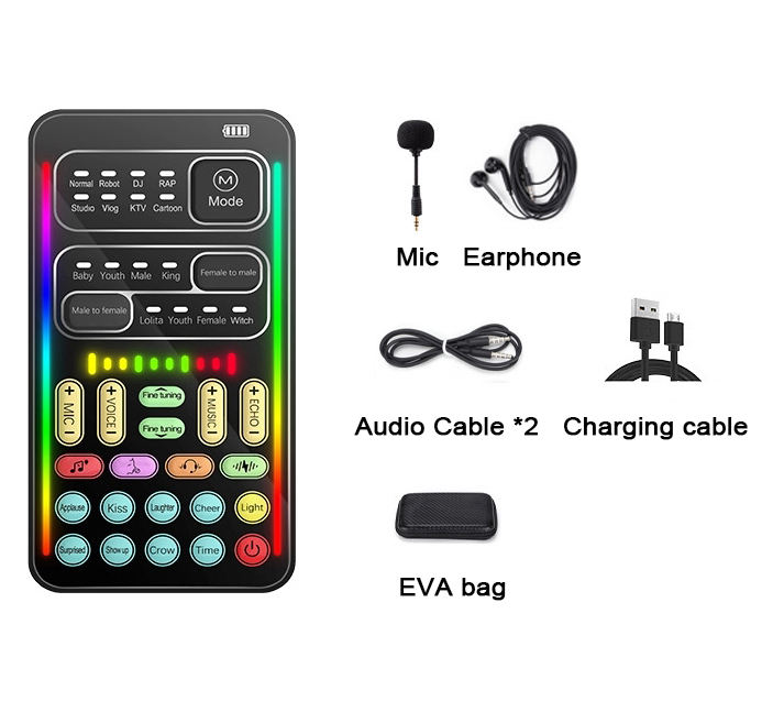 Noir avec microphone