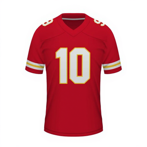 Kansas City Bóng Đá Sân Khách Jersey Mùa Giải Mới Patrick Mahomes 15 & <span class=keywords><strong>Travis</strong></span> Kelce 87 Thêu Ngắn Tay Áo Bóng Đá Mặc - Product Image 2