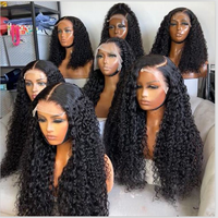 Peluca de Cabello Humano Vietnamita Virgen SDD, Rizos Voluminosos, Densidad 250%, Sin Pegamento, Lista para Usar, Encaje Frontal HD 13x6, Precortada y Predecolorida