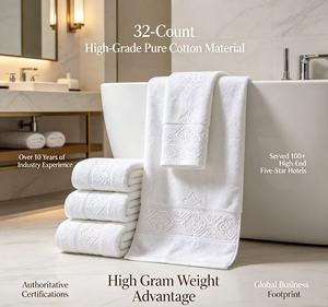 Alfombra de Baño de Algodón Blanco para Hotel de 5 Estrellas, Suministro a Largo Plazo, Logotipo Personalizado, Alfombras Jacquard para Hotel, Toalla de Playa Grande, Toalla de Baño - Product Image 4